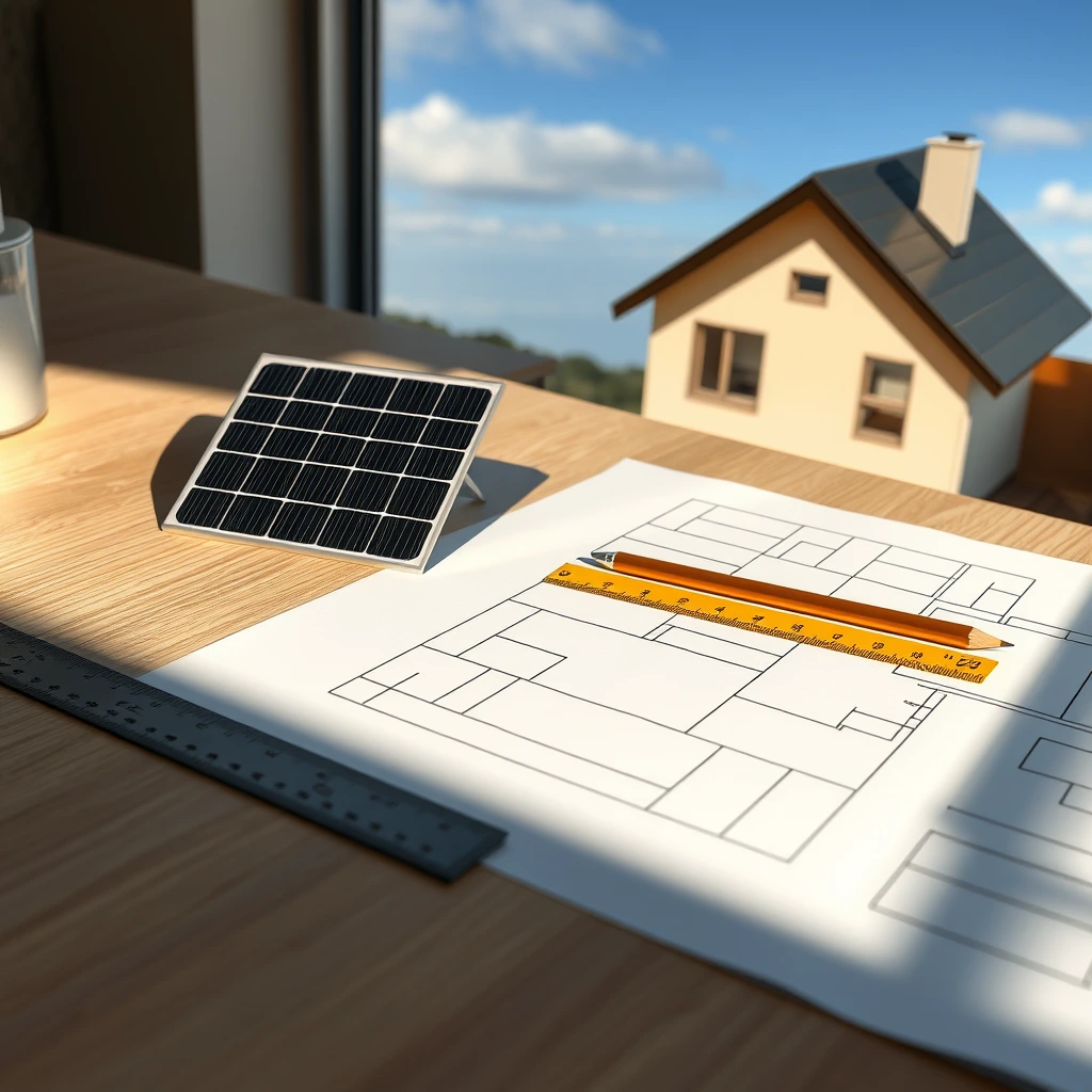 A home with rooftop solar panels in a regional residential setting